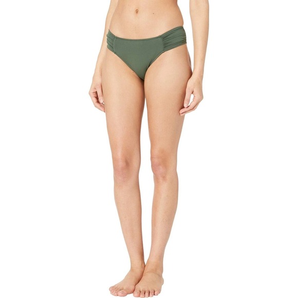 Leilani Other - Leilani Olive Shirred Bikini Bottom Size 12 NWT‎ Classic Swim